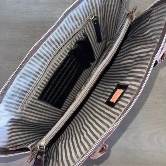 latico brown leather computer bag - Picture 7 of 11